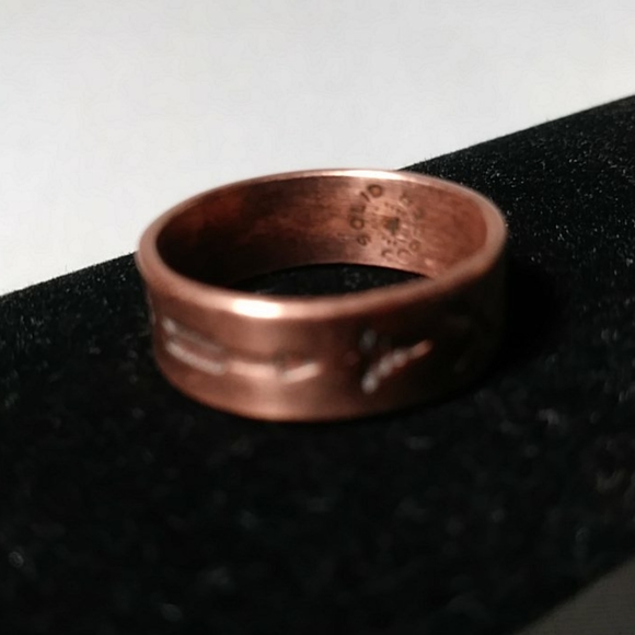 Vintage Solid Copper Ring - Picture 5 of 6
